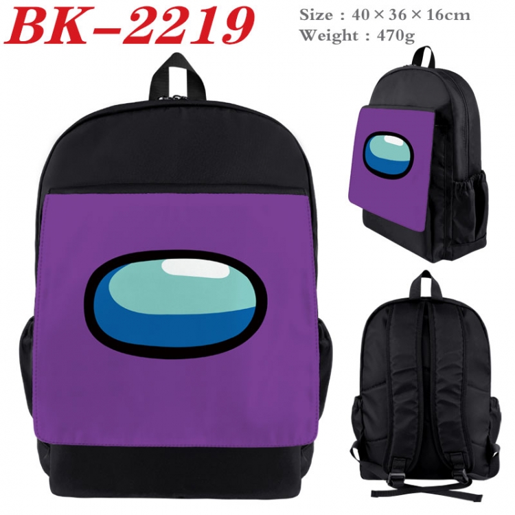 Among us New nylon canvas waterproof backpack 40X36X16CM BK-2219