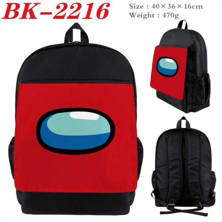 Among us New nylon canvas waterproof backpack 40X36X16CM BK-2216