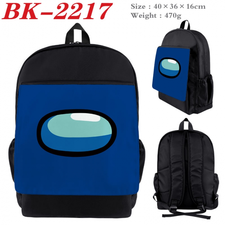 Among us New nylon canvas waterproof backpack 40X36X16CM BK-2217