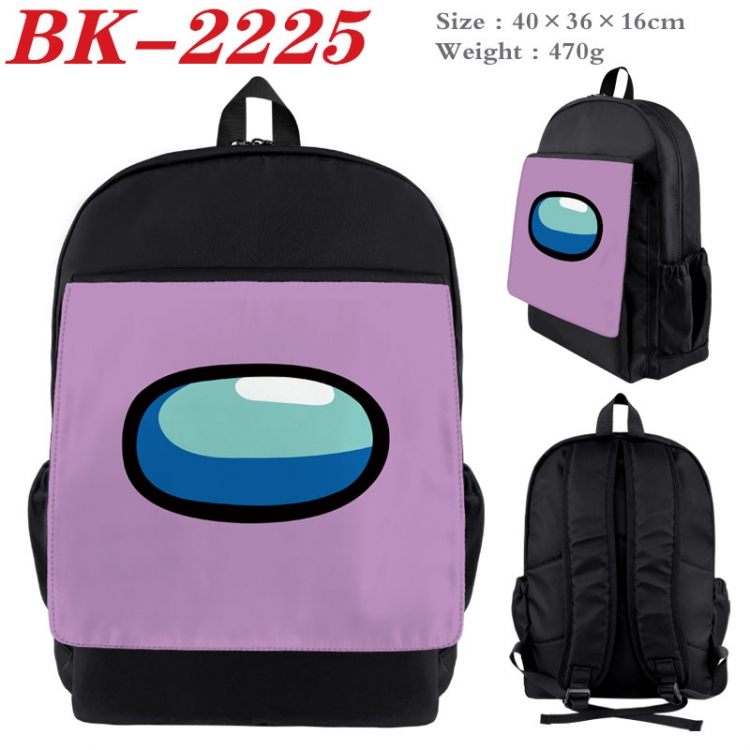 Among us New nylon canvas waterproof backpack 40X36X16CM BK-2225