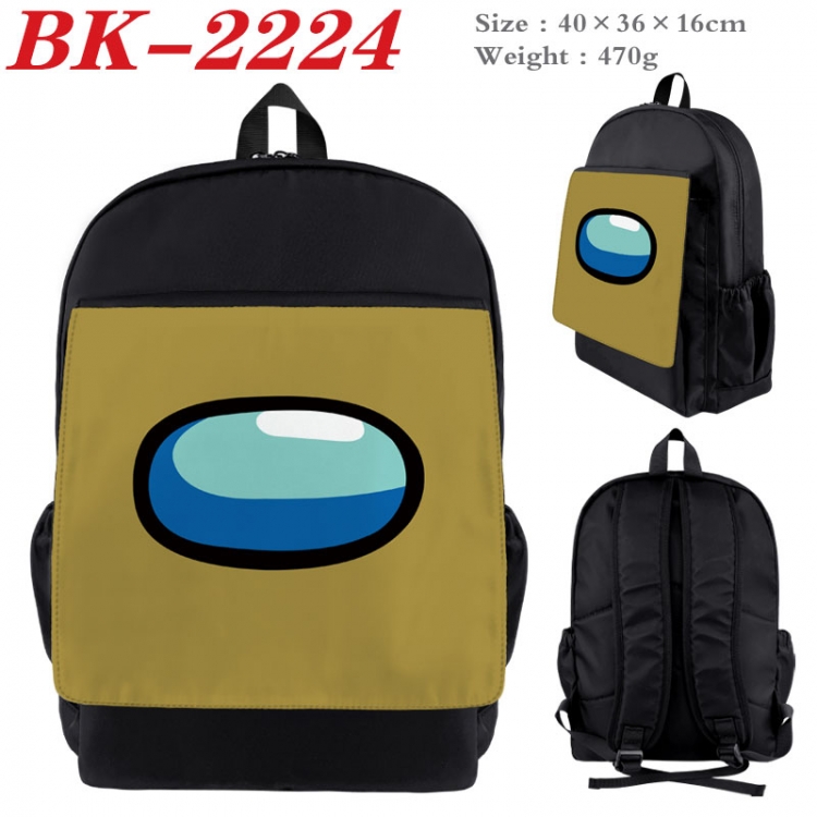 Among us New nylon canvas waterproof backpack 40X36X16CM  BK-2224