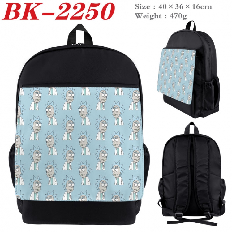 Rick and Morty New nylon canvas waterproof backpack 40X36X16CM BK-2250