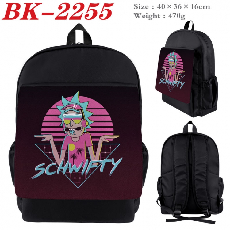 Rick and Morty New nylon canvas waterproof backpack 40X36X16CM BK-2255