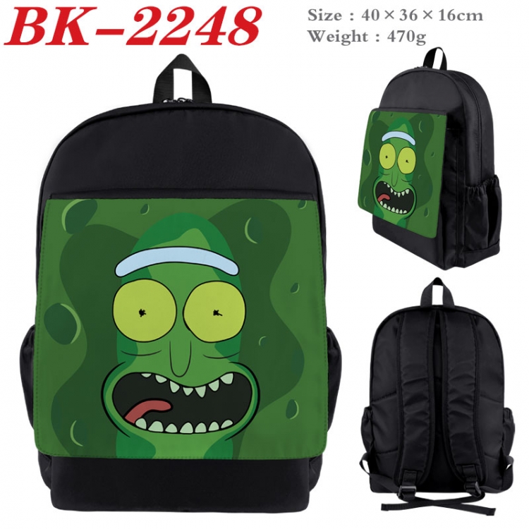 Rick and Morty New nylon canvas waterproof backpack 40X36X16CM BK-2248