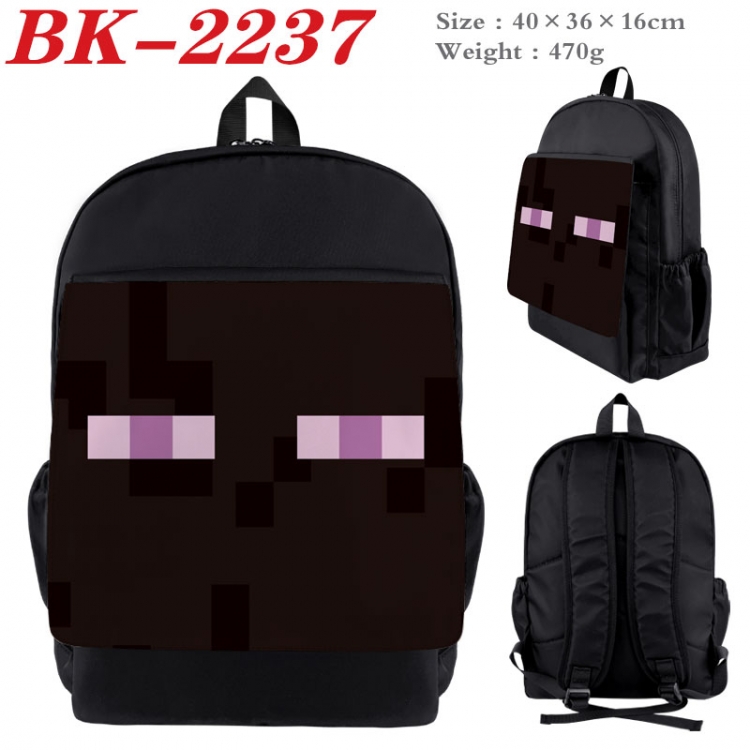 Minecraft New nylon canvas waterproof backpack 40X36X16CM  BK-2237
