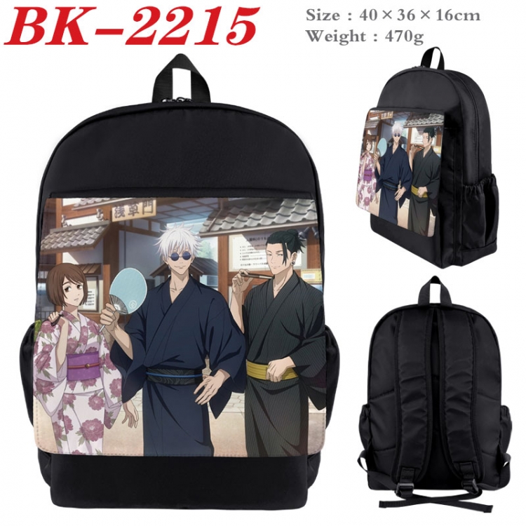 Jujutsu Kaisen New nylon canvas waterproof backpack 40X36X16CM BK-2215