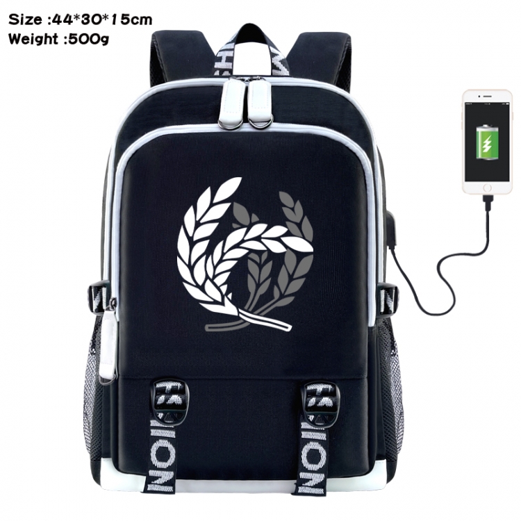 Honkai: Star Rail Anime Double Zipper Data Backpack 44X30X15CM