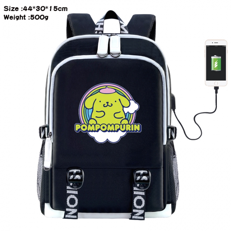 Sanrio Anime Double Zipper Data Backpack 44X30X15CM