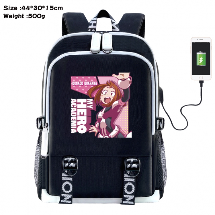 My Hero Academia Anime Double Zipper Data Backpack 44X30X15CM
