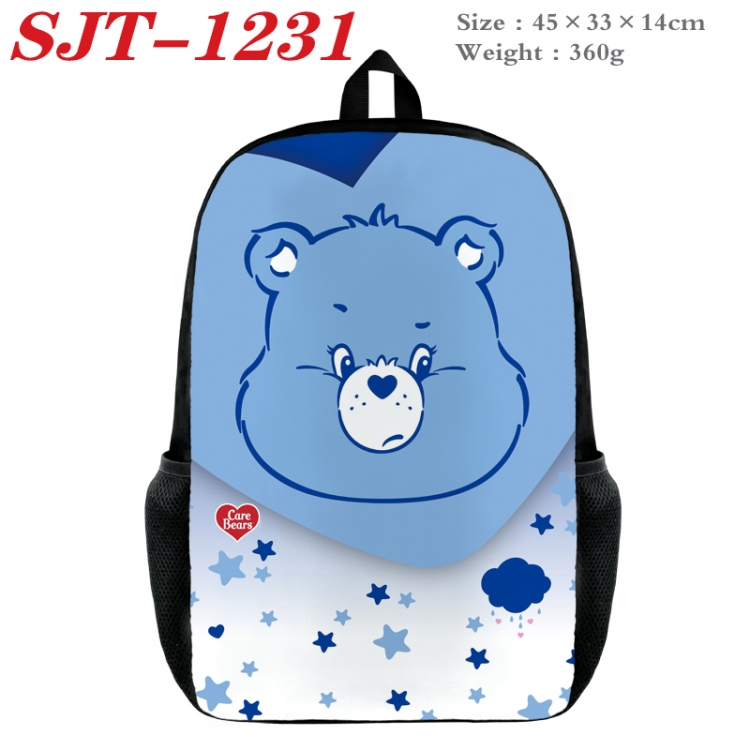 Care Bears Anime nylon canvas backpack student backpack 45x33x14cm SJT-1231