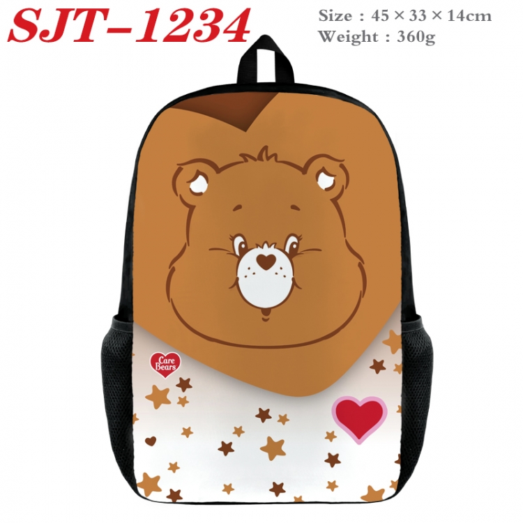 Care Bears Anime nylon canvas backpack student backpack 45x33x14cm SJT-1234