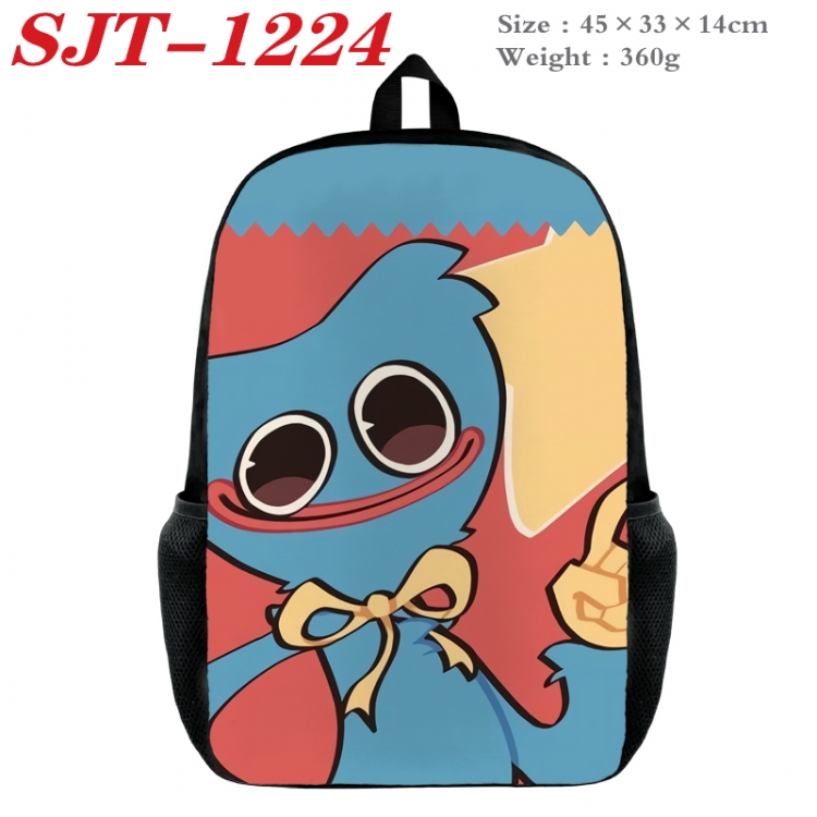 Poppy Playtime  Anime nylon canvas backpack student backpack 45x33x14cm SJT-1224