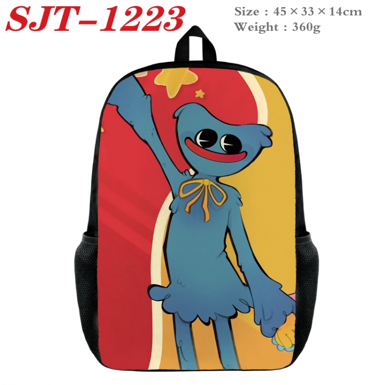 Poppy Playtime  Anime nylon canvas backpack student backpack 45x33x14cm SJT-1223