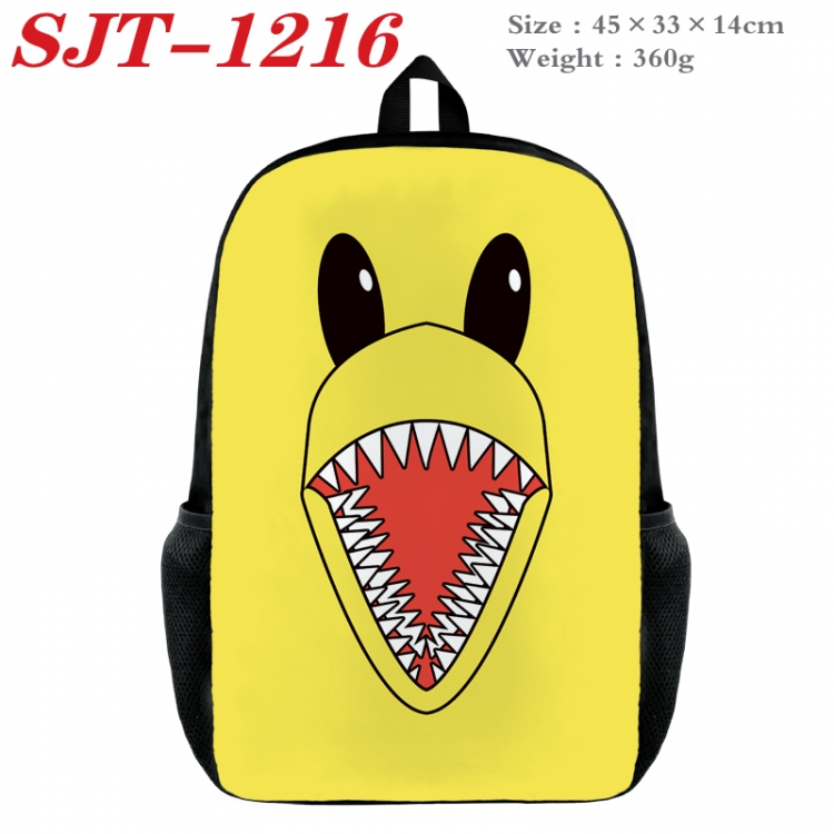 Rainbow Friend Anime nylon canvas backpack student backpack 45x33x14cm SJT-1216