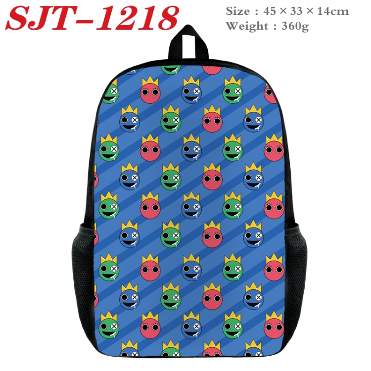 Rainbow Friend Anime nylon canvas backpack student backpack 45x33x14cm  SJT-1218