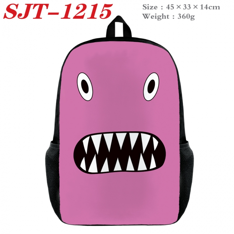 Rainbow Friend Anime nylon canvas backpack student backpack 45x33x14cm  SJT-1215