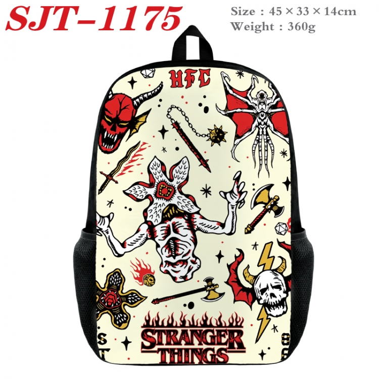 Stranger Things Anime nylon canvas backpack student backpack 45x33x14cm  SJT-1175