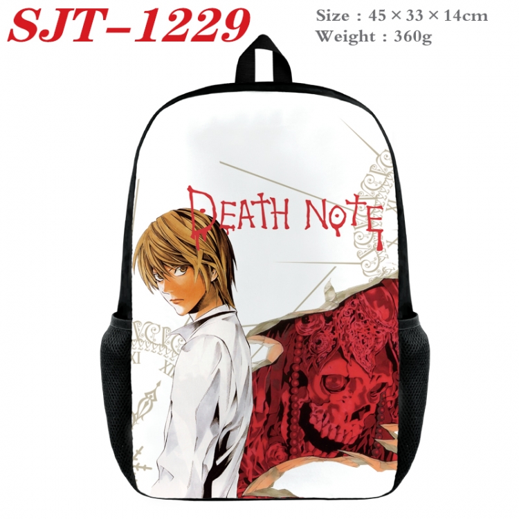 Death note Anime nylon canvas backpack student backpack 45x33x14cm SJT-1229