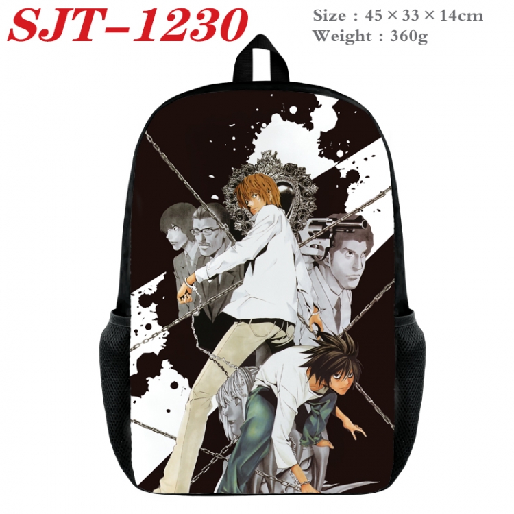 Death note Anime nylon canvas backpack student backpack 45x33x14cm SJT-1230