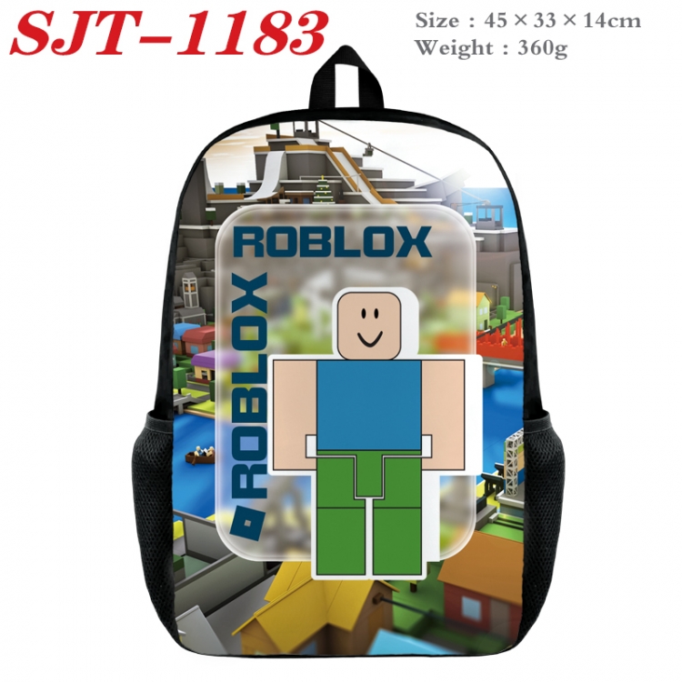 ROBLOX Anime nylon  canvas backpack student backpack 45x33x14cm  SJT-1183