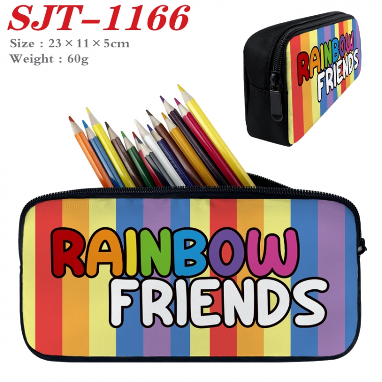 Rainbow Friend  Anime nylon student pencil case 23x11x5cm  SJT-1166