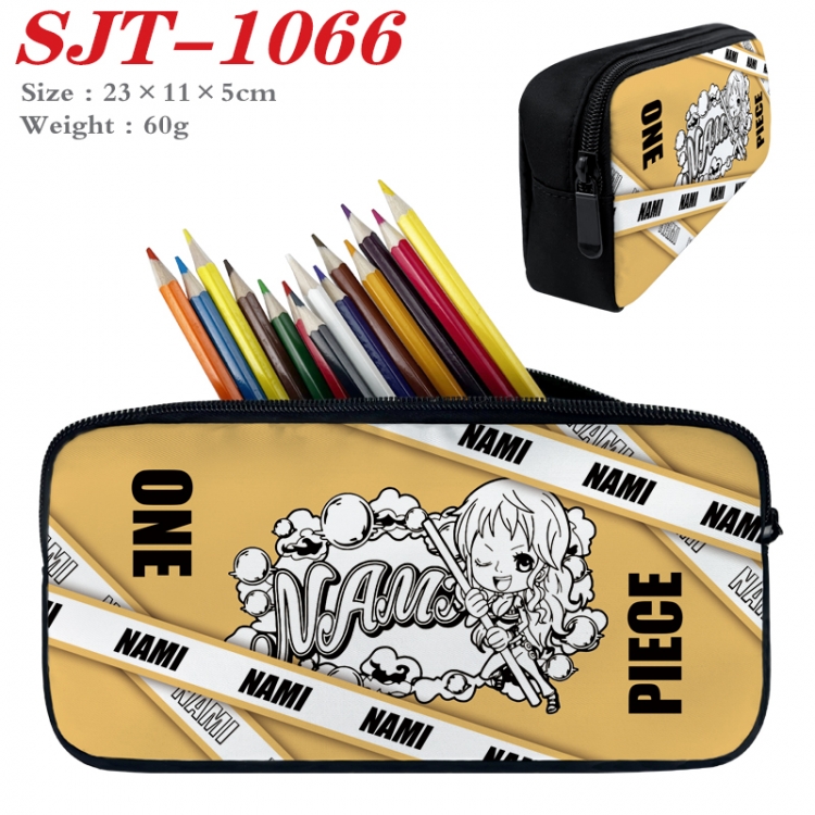 One Piece  Anime nylon student pencil case 23x11x5cm  SJT-1066