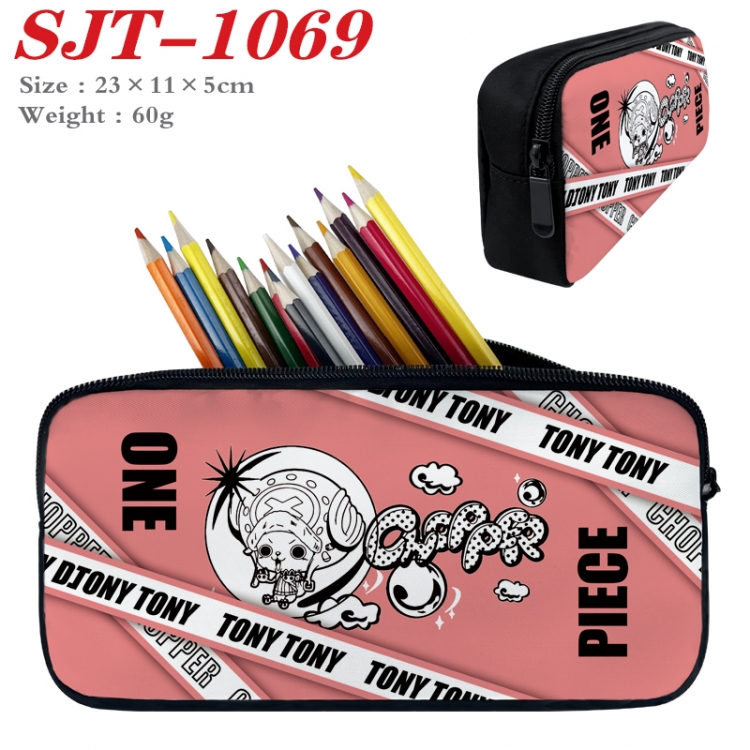 One Piece  Anime nylon student pencil case 23x11x5cm  SJT-1069