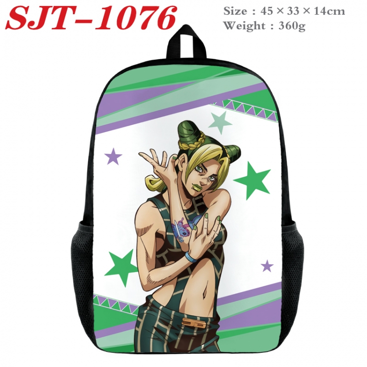 JoJos Bizarre Adventure Anime nylon canvas backpack student backpack 45x33x14cm  SJT-1076
