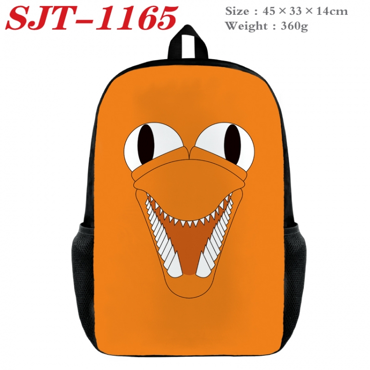 Rainbow Friend Anime nylon canvas backpack student backpack 45x33x14cm SJT-1165