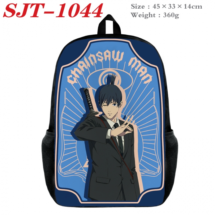 Chainsaw man Anime nylon canvas backpack student backpack 45x33x14cm SJT-1044