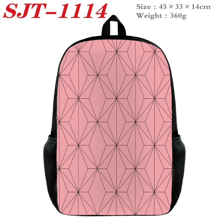 Demon Slayer Kimets Anime nylon canvas backpack student backpack 45x33x14cm  SJT-1114