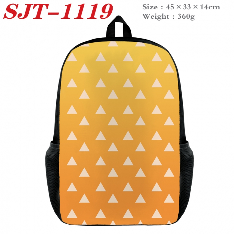 Demon Slayer Kimets Anime nylon canvas backpack student backpack 45x33x14cm  SJT-1119