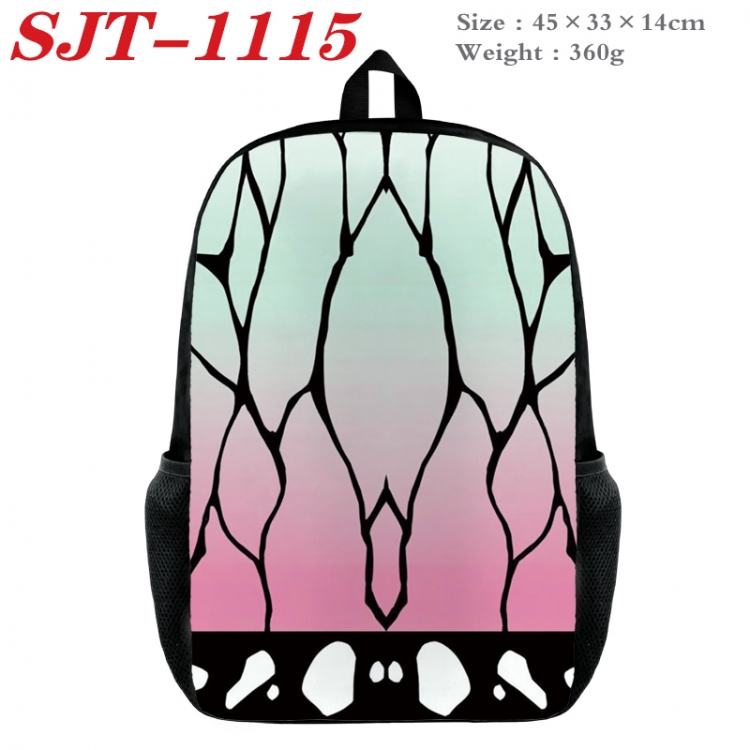 Demon Slayer Kimets Anime nylon canvas backpack student backpack 45x33x14cm SJT-1115