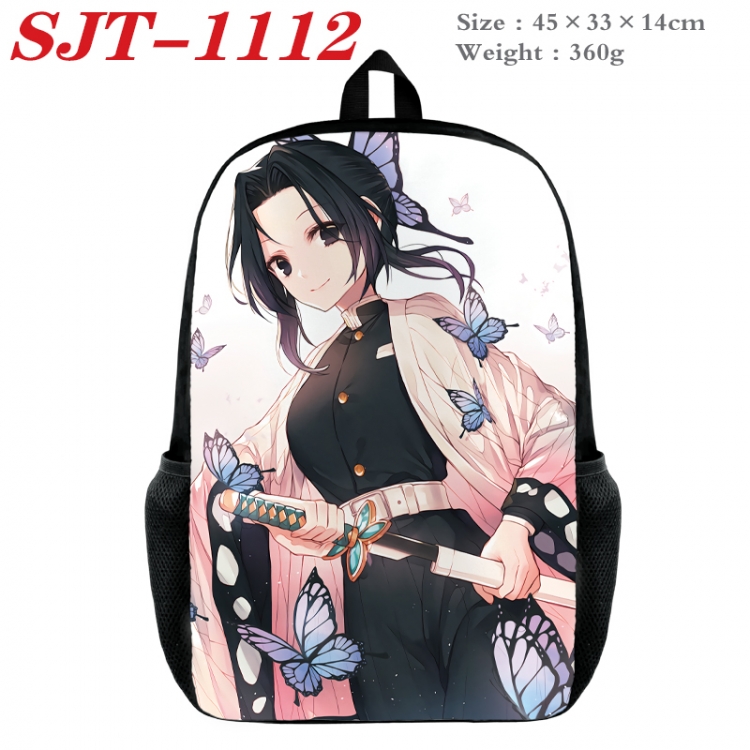 Demon Slayer Kimets Anime nylon canvas backpack student backpack 45x33x14cm  SJT-1112