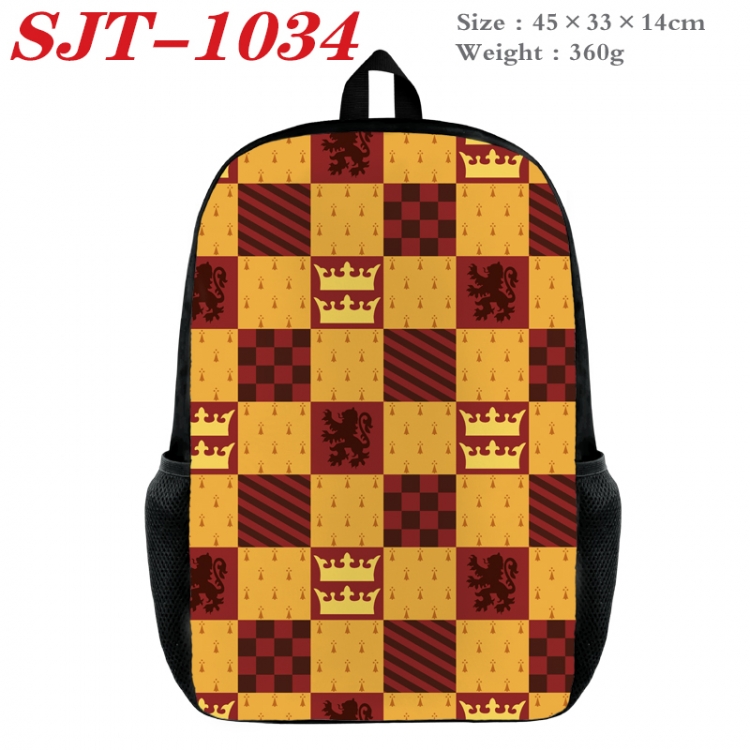Harry Potter Anime nylon canvas backpack student backpack 45x33x14cm SJT-1034