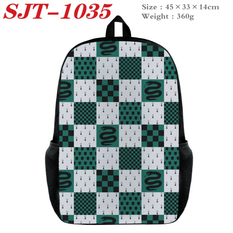 Harry Potter Anime nylon canvas backpack student backpack 45x33x14cm SJT-1035