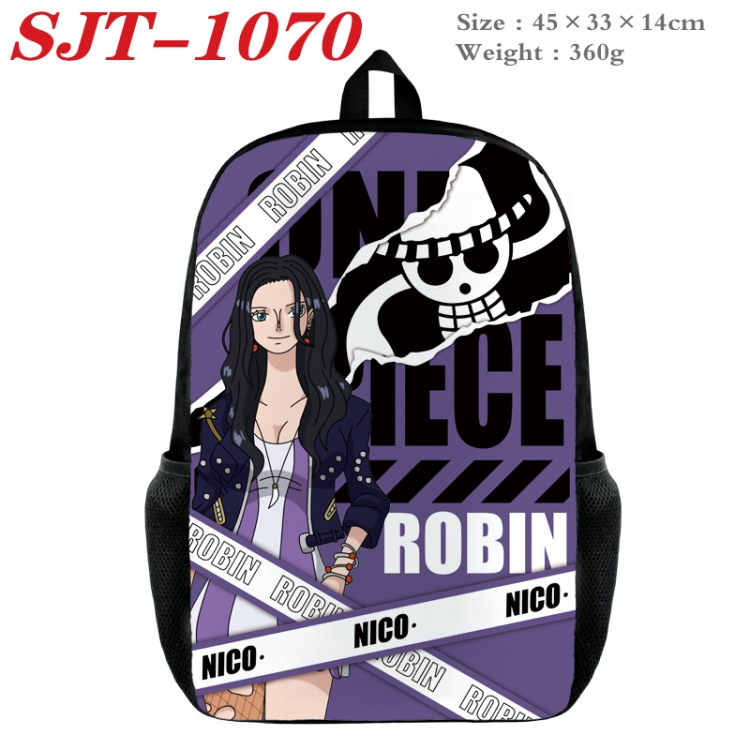 One Piece Anime nylon canvas backpack student backpack 45x33x14cm SJT-1070