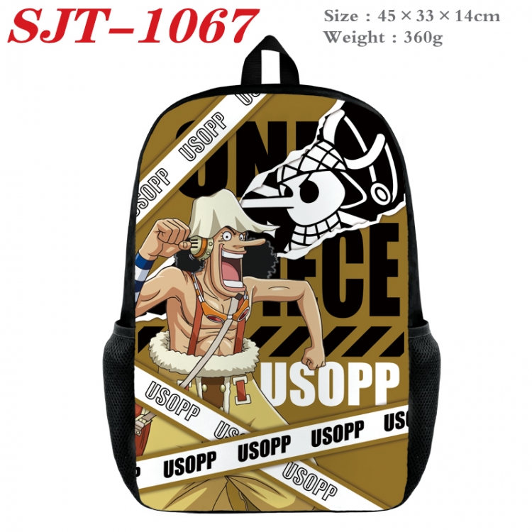 One Piece Anime nylon canvas backpack student backpack 45x33x14cm SJT-1067
