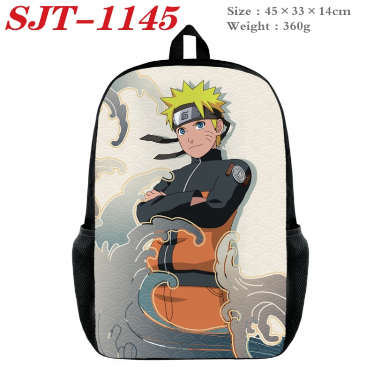 Naruto Anime nylon canvas backpack student backpack 45x33x14cm SJT-1145