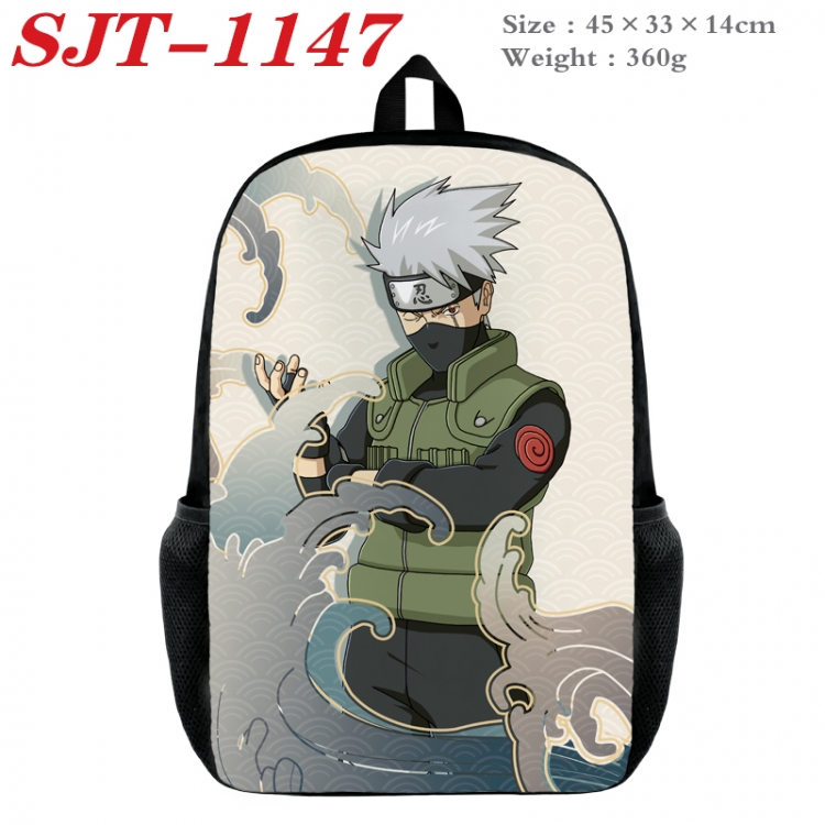 Naruto Anime nylon canvas backpack student backpack 45x33x14cm  SJT-1147