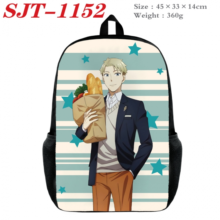 SPY×FAMILY  Anime nylon canvas backpack student backpack 45x33x14cm SJT-1152