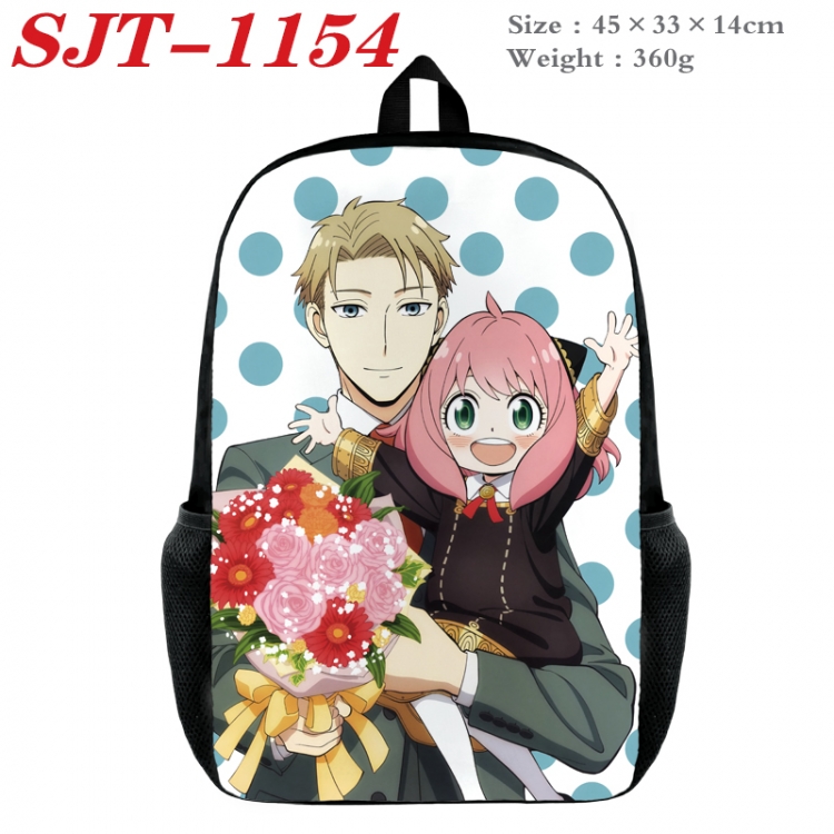 SPY×FAMILY  Anime nylon canvas backpack student backpack 45x33x14cm SJT-1154