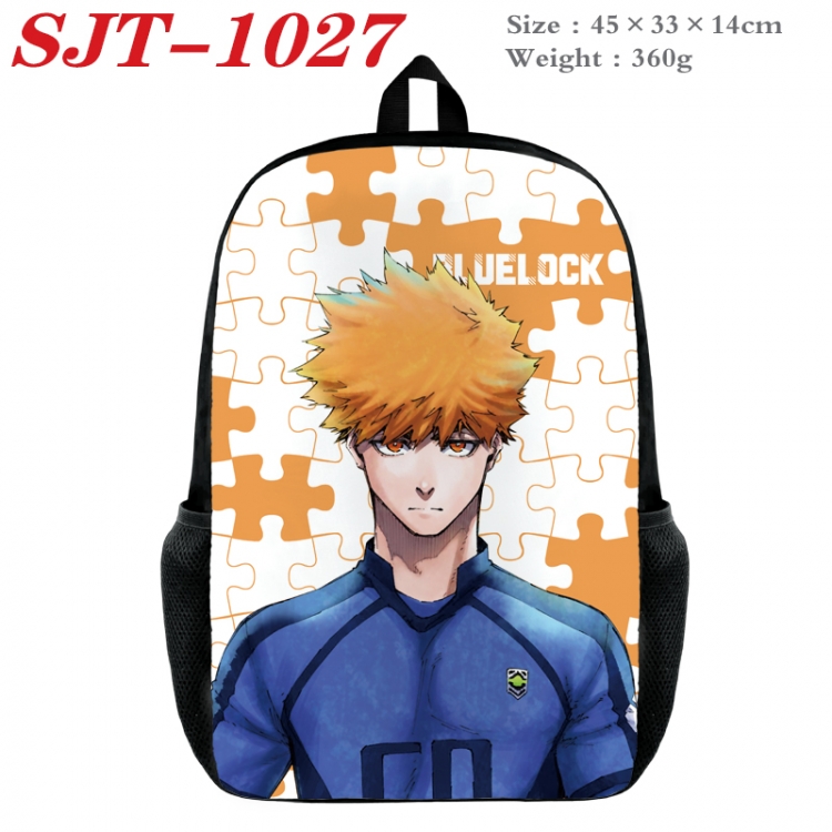 BLUE LOCK Anime nylon canvas backpack student backpack 45x33x14cm SJT-1027