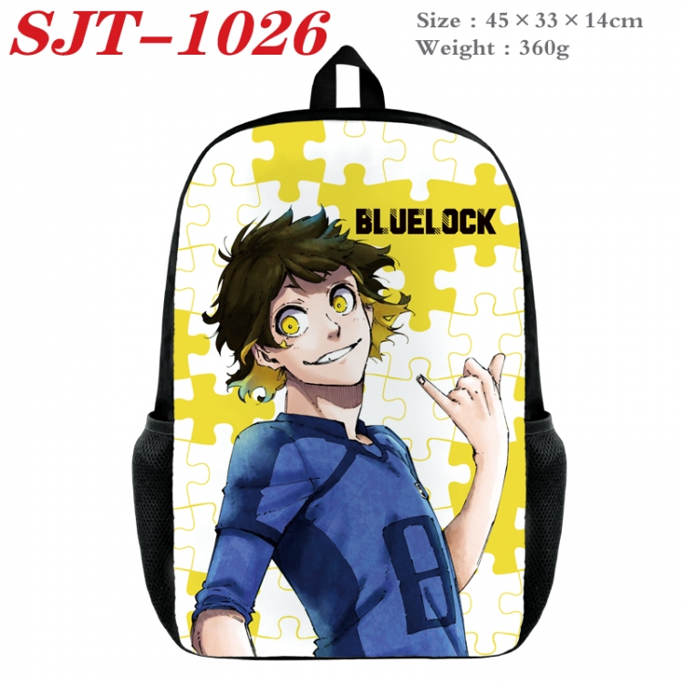 BLUE LOCK Anime nylon canvas backpack student backpack 45x33x14cm SJT-1026