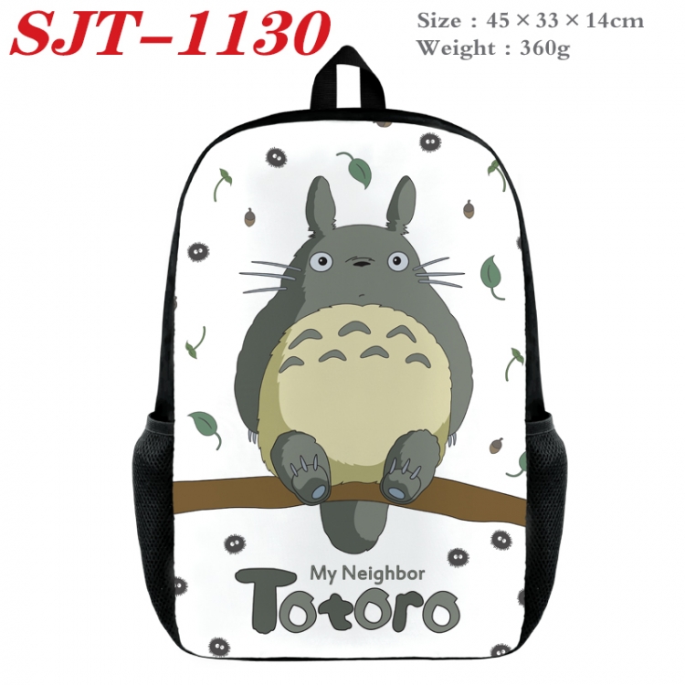 TOTORO Anime nylon canvas backpack student backpack 45x33x14cm SJT-1130