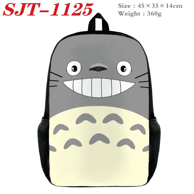 TOTORO Anime nylon canvas backpack student backpack 45x33x14cm SJT-1125