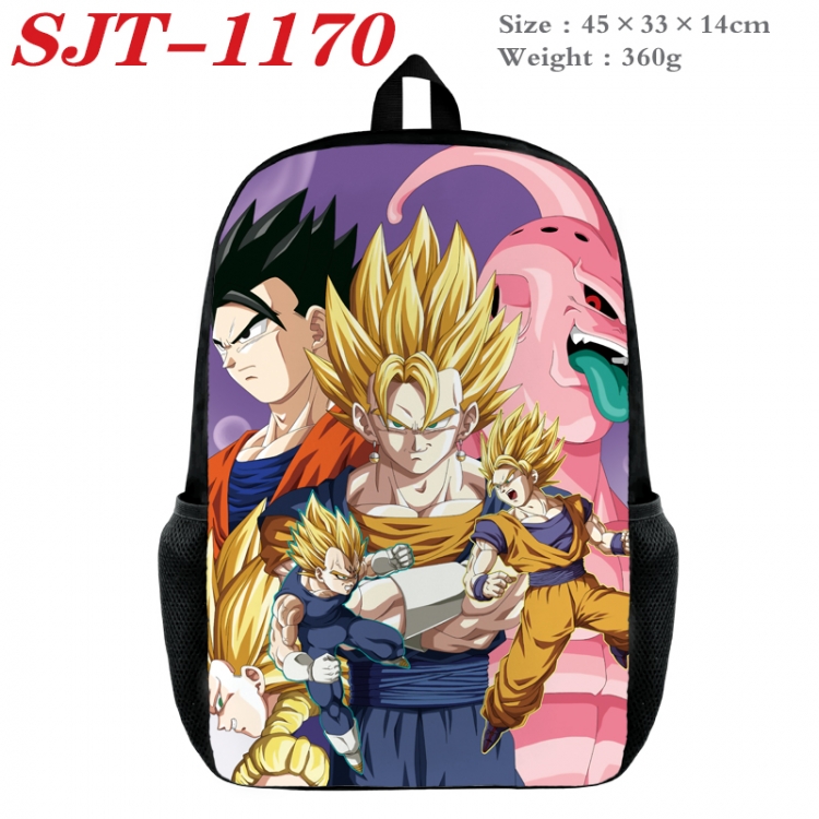 DRAGON BALL Anime nylon canvas backpack student backpack 45x33x14cm  SJT-1170