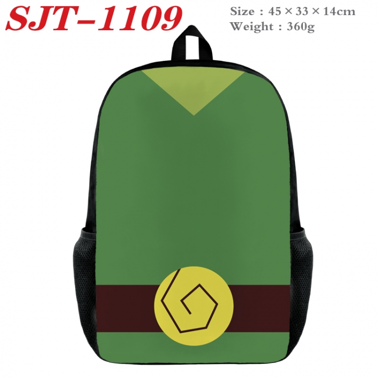 The Legend of Zelda Anime nylon canvas backpack student backpack 45x33x14cm SJT-1109