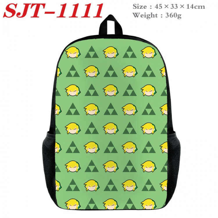 The Legend of Zelda Anime nylon canvas backpack student backpack 45x33x14cm SJT-1111