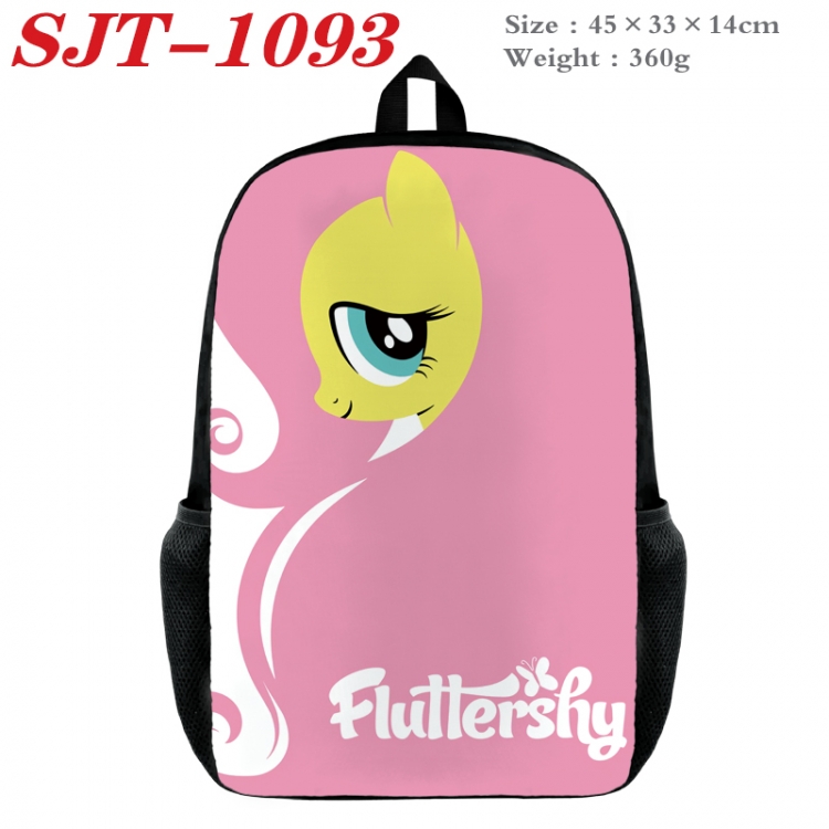 My Little Pony Anime nylon canvas backpack student backpack 45x33x14cm SJT-1093